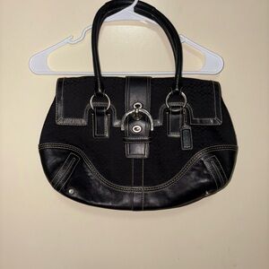 Vintage Coach 3648 Canvas Satchel Signature Soho